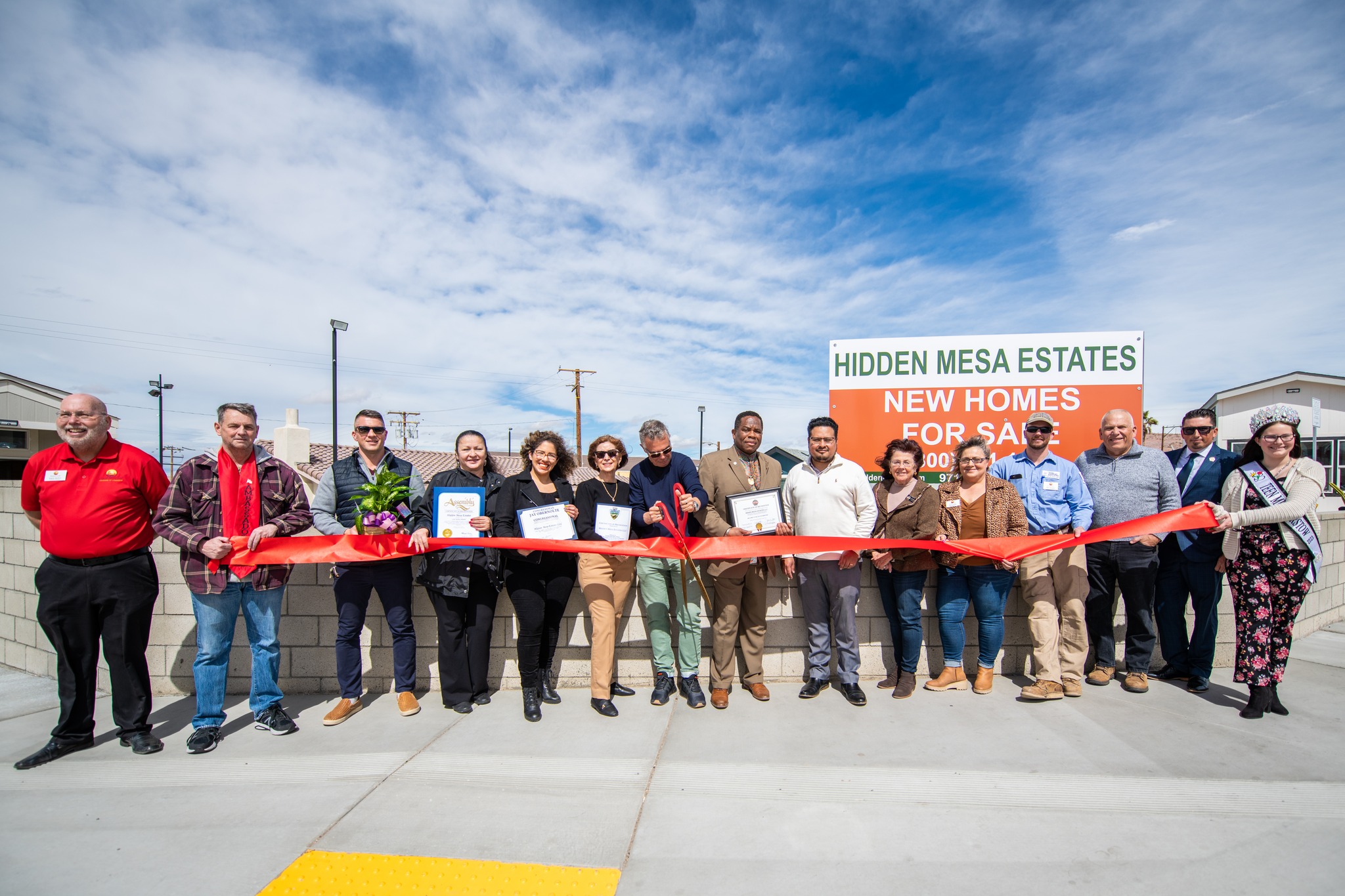 Congratulations to Hidden Mesa Estates on their Grand Opening.